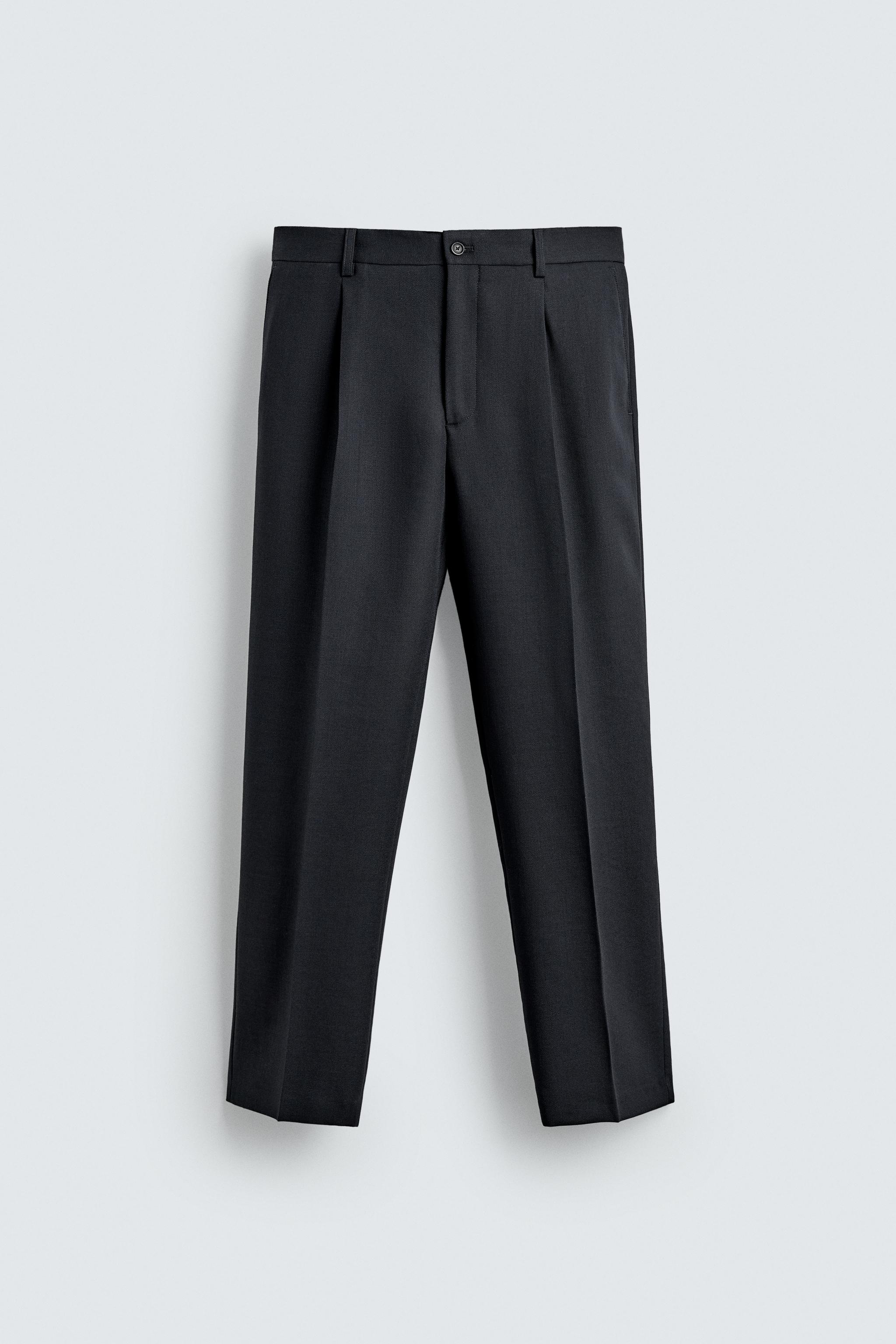100% WOOL REGULAR FIT PANTS