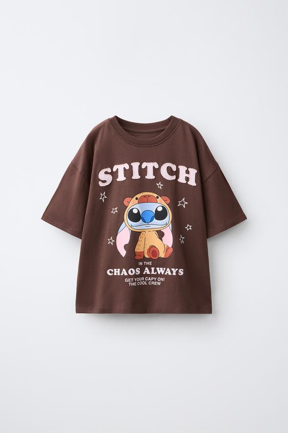 Zara LILO & STITCH © DISNEY PILDIGA T-SÄRK - Brown - Pilt 0