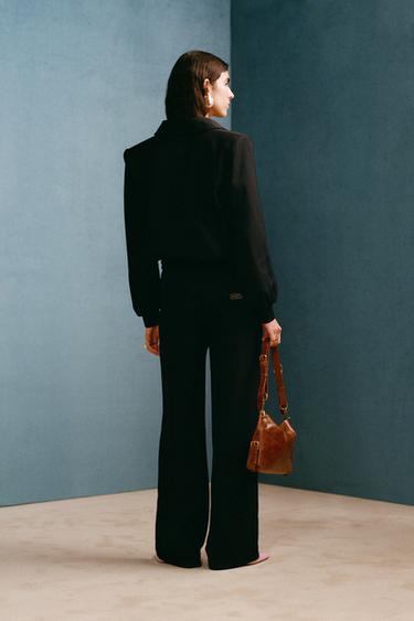 Zara WILLY CHAVARRIA X ZARA LEATHER SHOULDER BAG - Dark tan