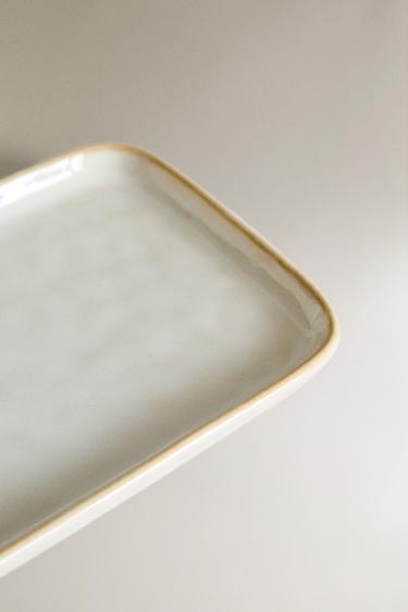 STONEWARE BUTTER DISH - Cream by Zara - Image 4