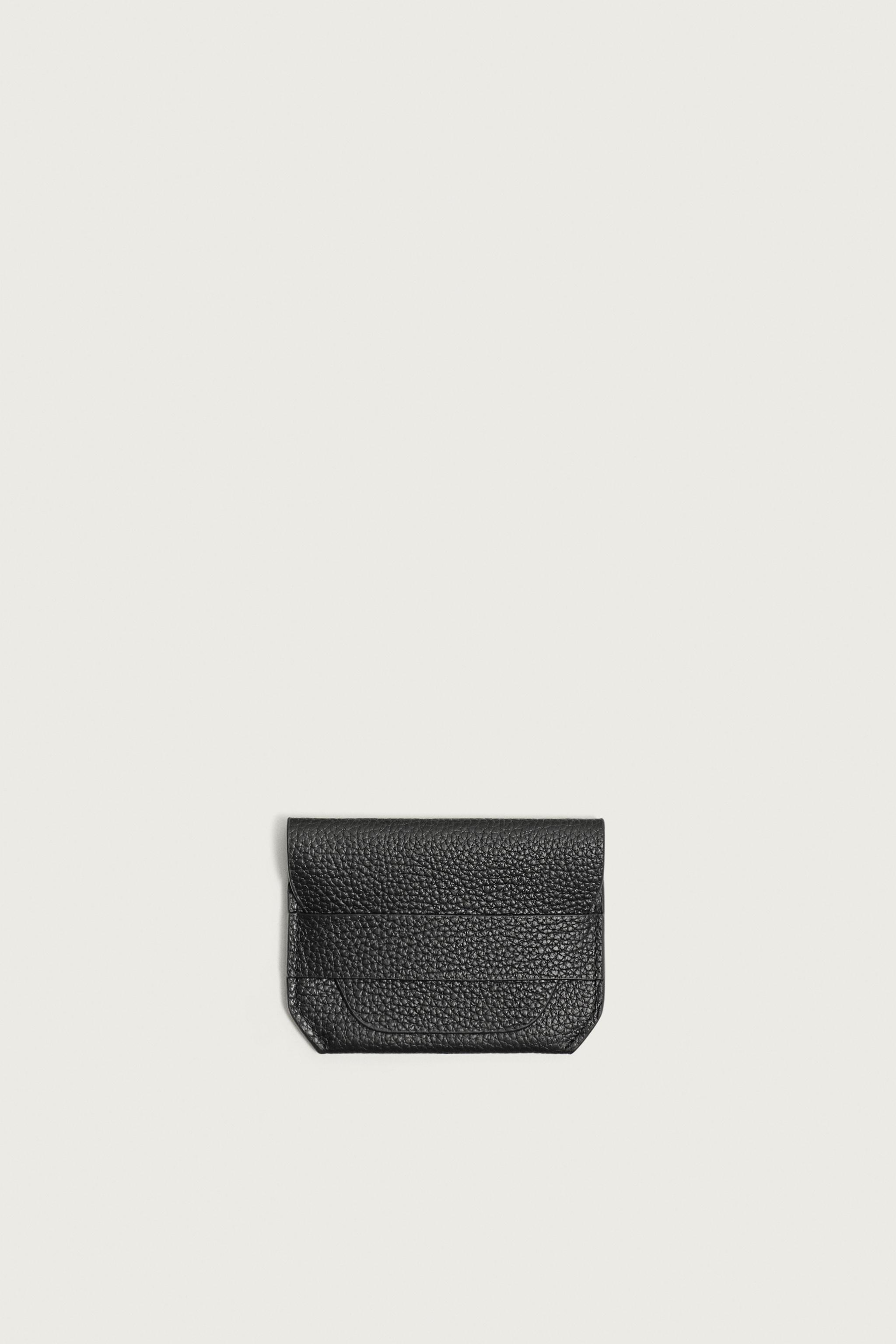LEATHER FLAP CARDHOLDER