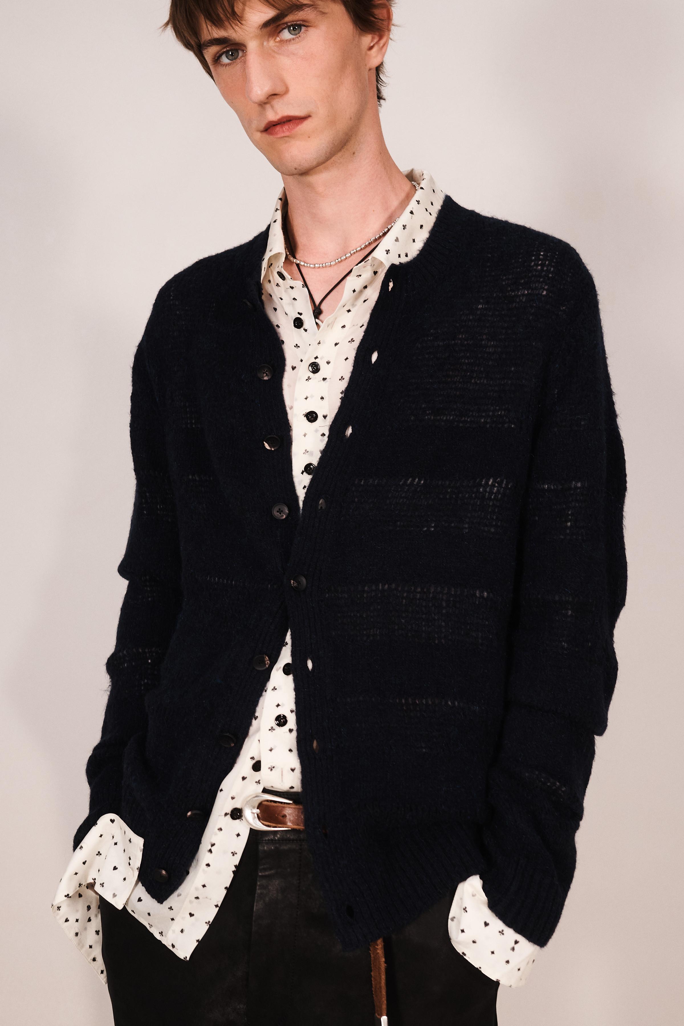 CARDIGAN COUPE COURTE AJOURÉ