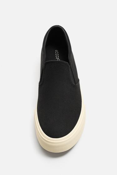 CHAUSSURE SANS LACETS EN TISSU - Noir de Zara - Image 4