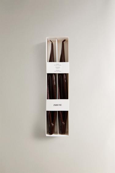 PACK OF LILY CANDLES (PACK OF 2) - Brown by Zara - Image 4