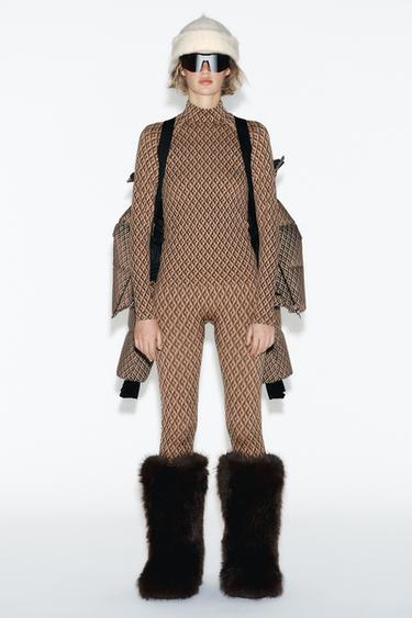 FAUX FUR BOOTS SKI COLLECTION - Brown by Zara