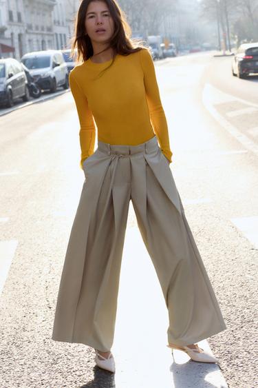 FEIN GESTRICKTES OBERTEIL X AND WANDER® - Gelb von Zara - Bild 0