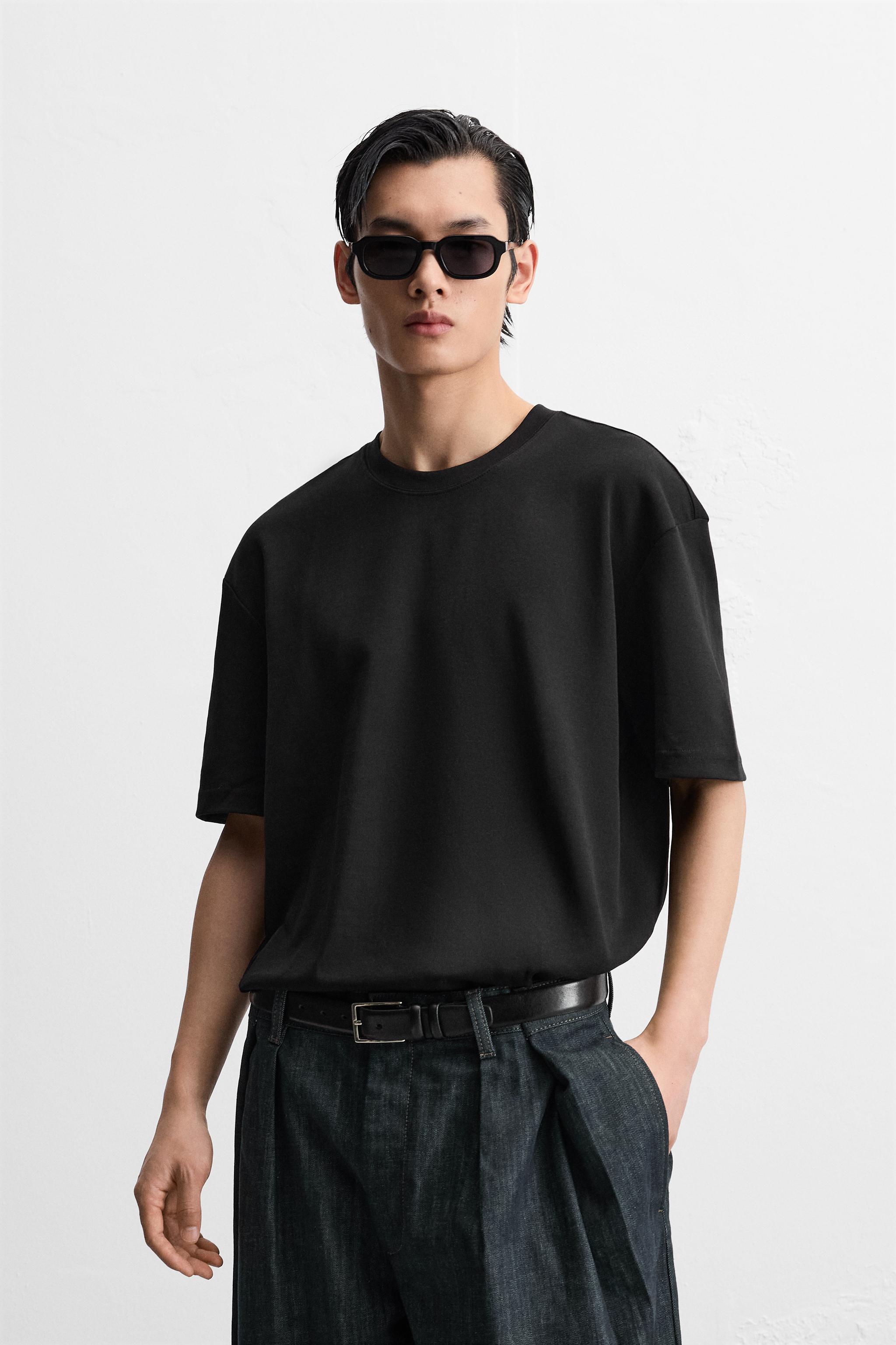 Tシャツ (ブラック・黒) | メンズ | 最新コレクション | ZARA 日本
