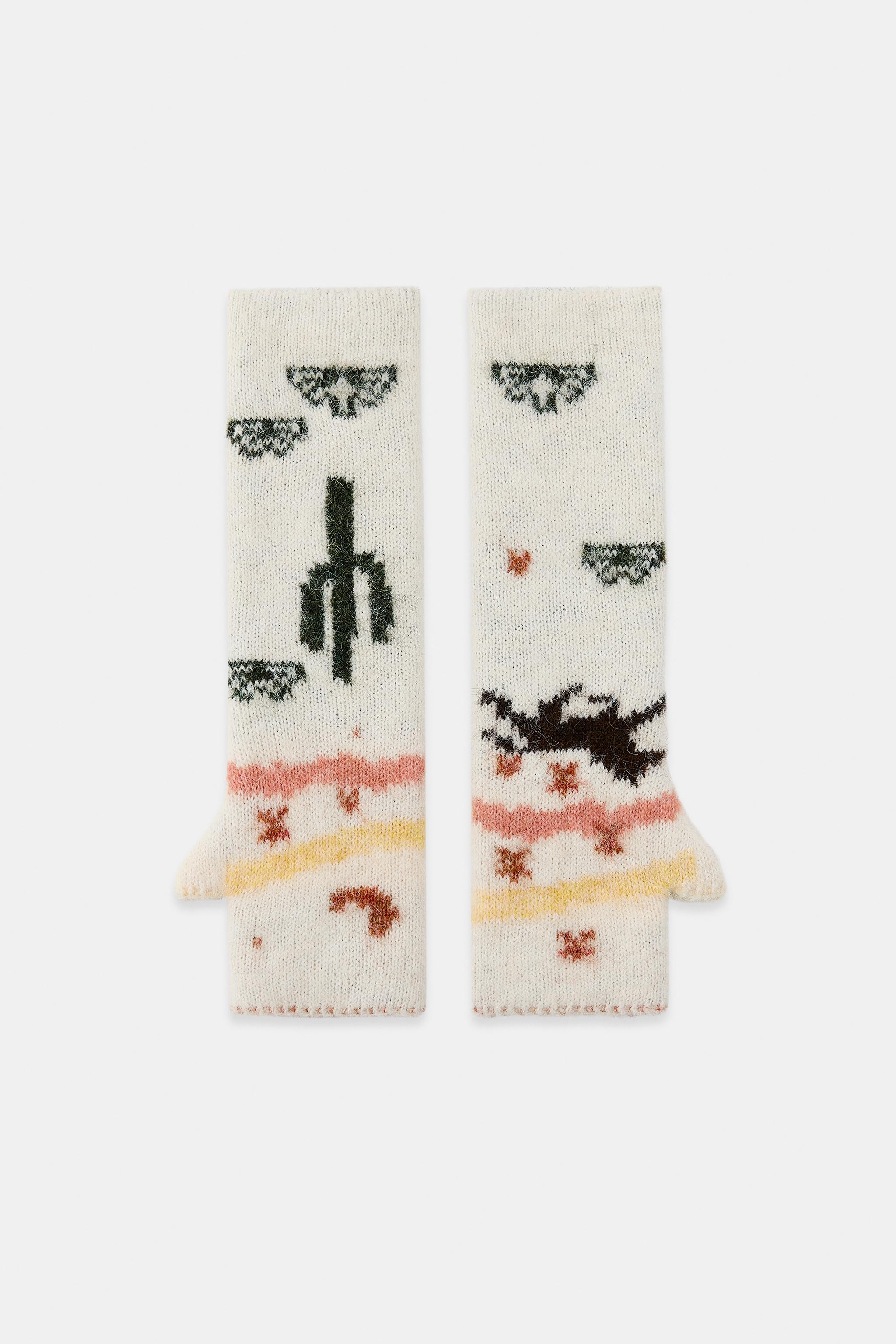 MITAINES IMPRIMÉES EN MAILLE