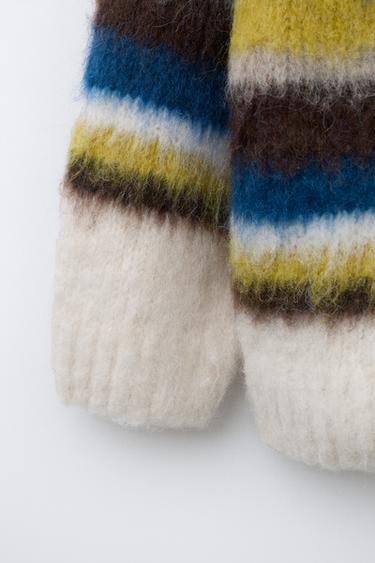 STRIPED KNIT JUMPER - Mid-ecru by Zara - Image 3
