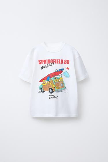 CAMISETA CARAVANA THE SIMPSONS ™ MATT GROENING - Blanco de Zara