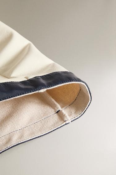 SAC FOURRE-TOUT EFFET VERNI HYDROFUGE - Blanc de Zara - Image 3