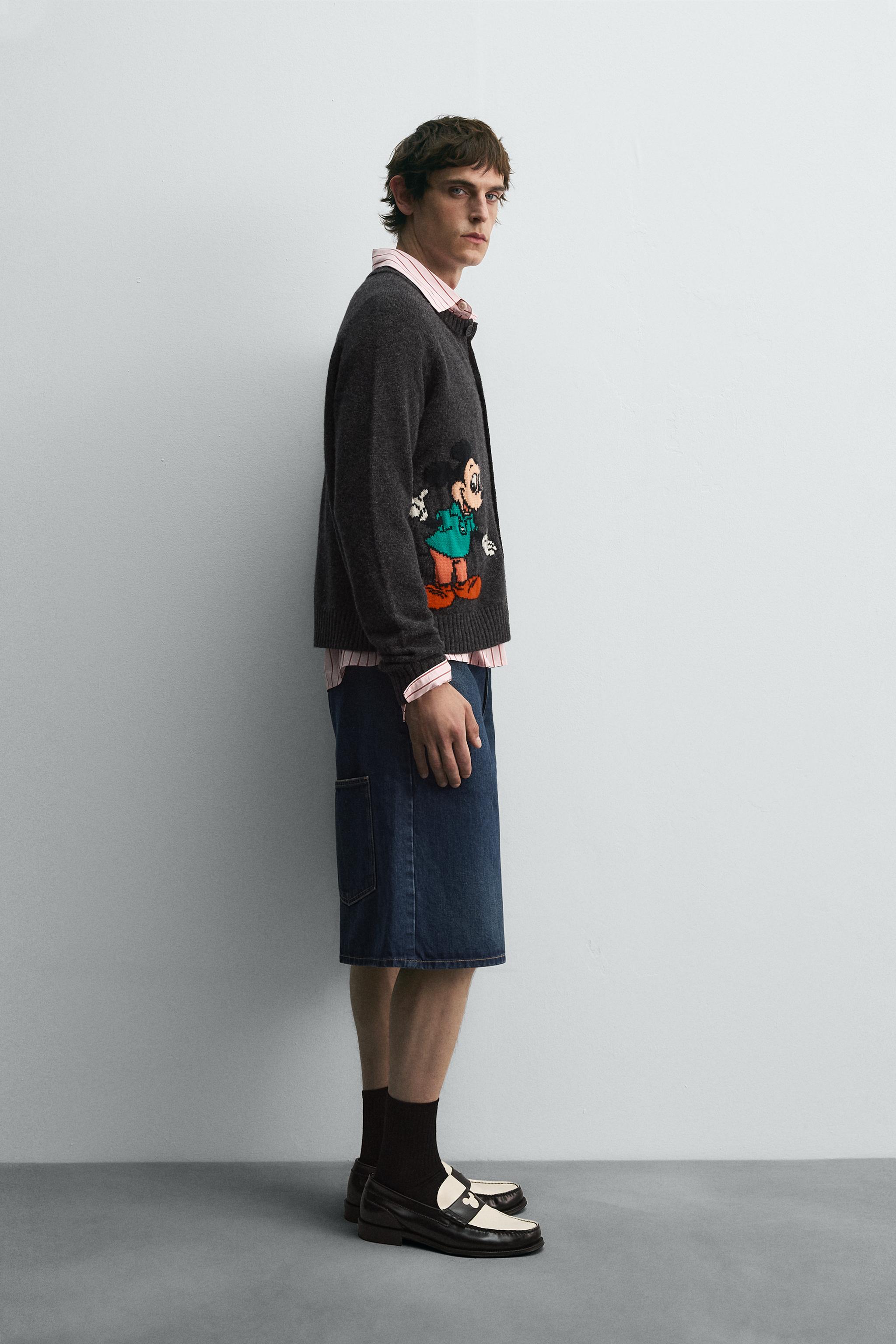 ザラ ディズニー ハリーランバート ミッキーマウス ウールカーディガン XL ミッキーマウス ウールカーディガン Harry Lambert for Zara x