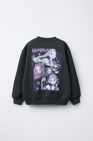KPOP DEMON HUNTERS™ NETFLIX © PRINTED SWEATSHIRT - Anthracite grey by Zara - Image 2