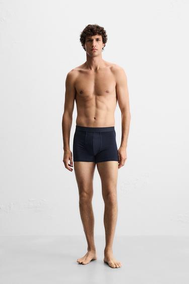 3-PACK OF BASIC BOXERS - Navy blue by Zara - Image 0