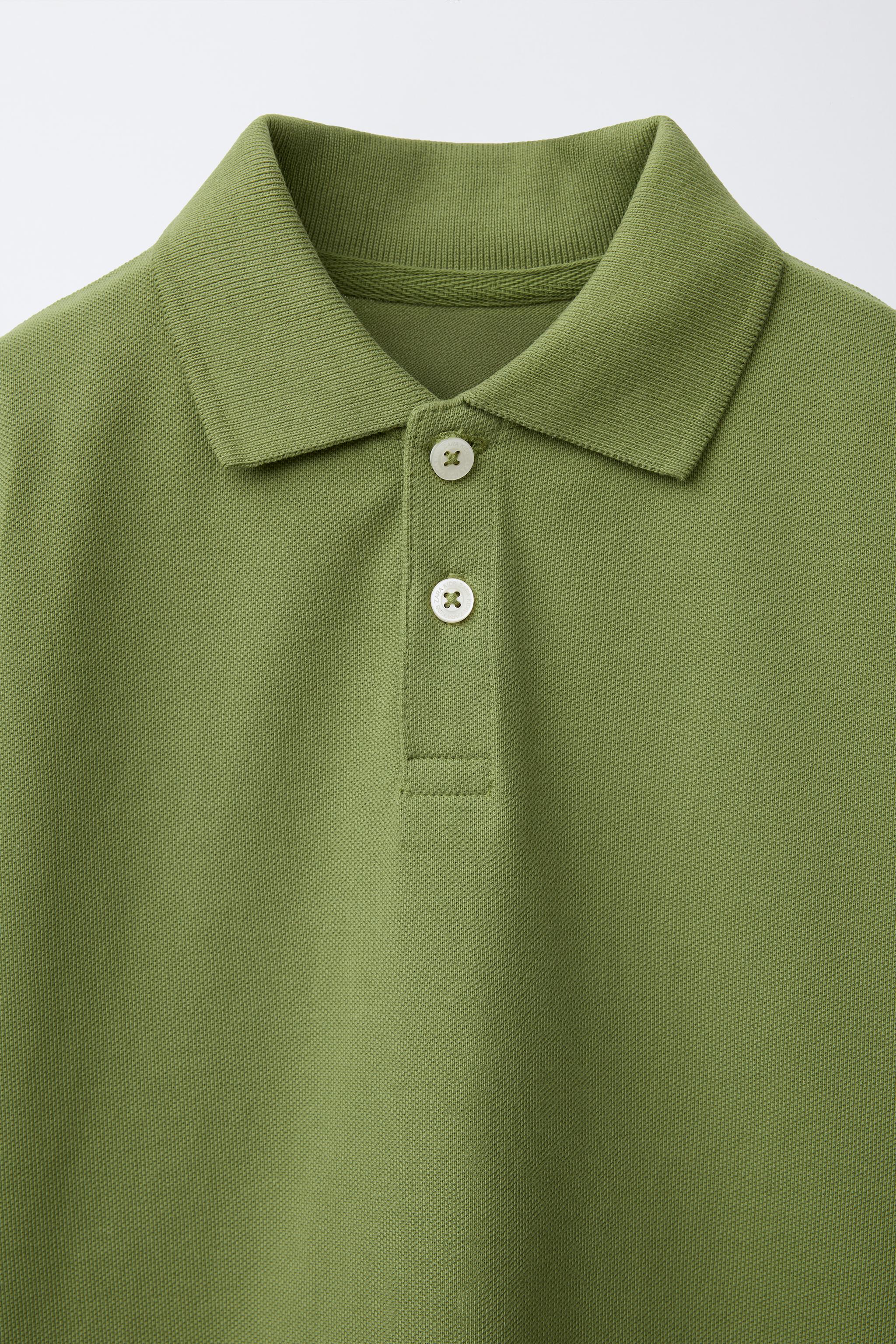 BOXY FIT LABEL POLO SHIRT | ZARA United States BOXY FIT LABEL POLO SHIRT | ZARA United States