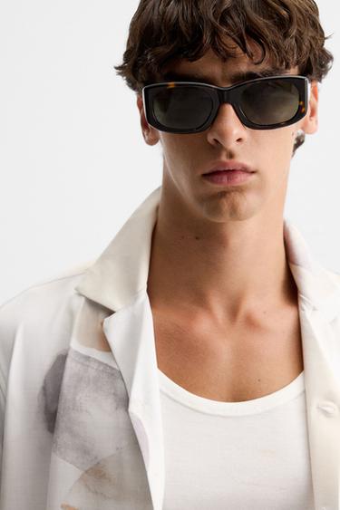 CHEMISE ÉLASTIQUE À IMPRIMÉ ABSTRAIT - Beige de Zara - Image 5