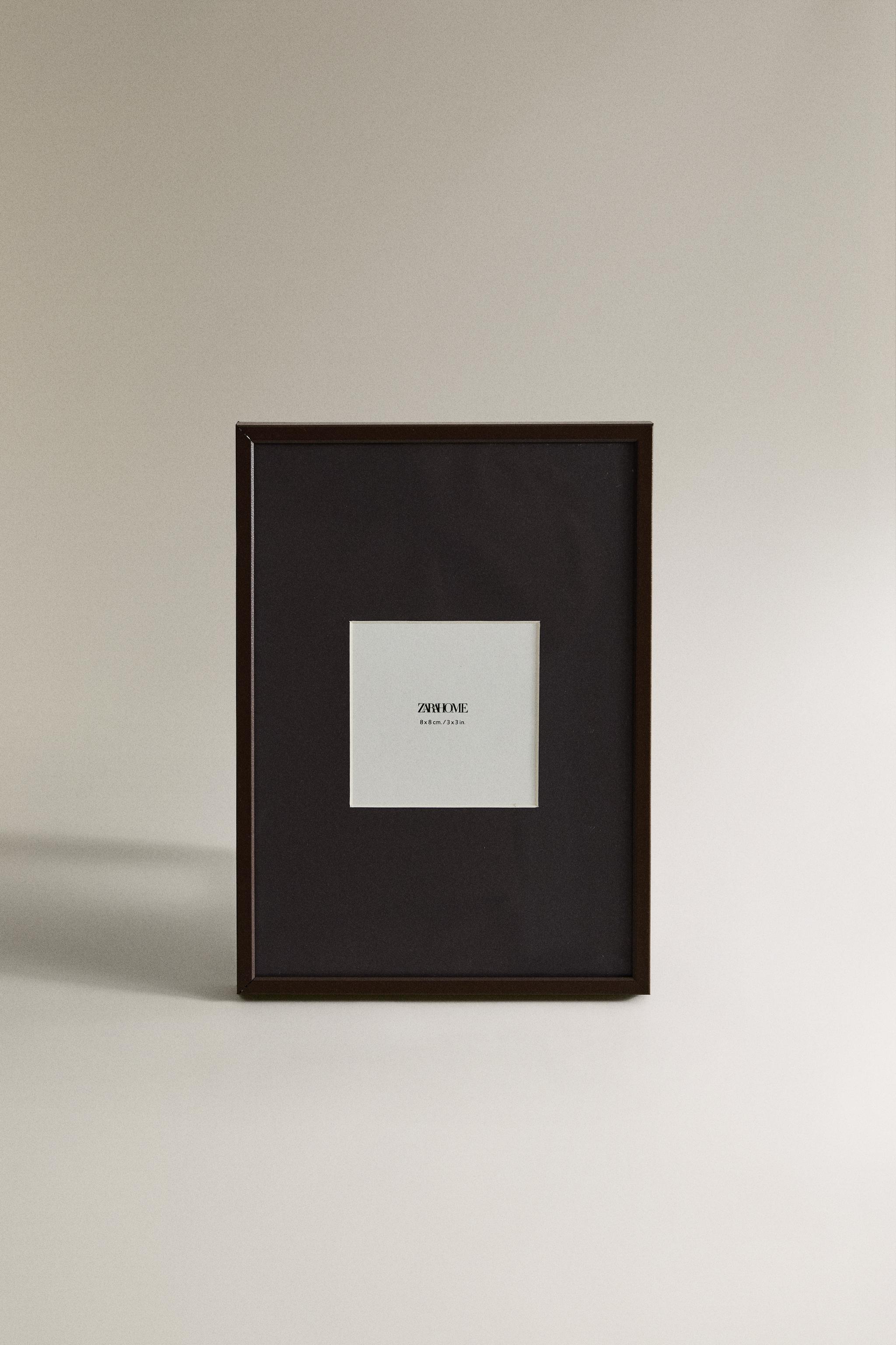 COLOURED METAL EDGE PHOTO FRAME - Brown | ZARA United States
