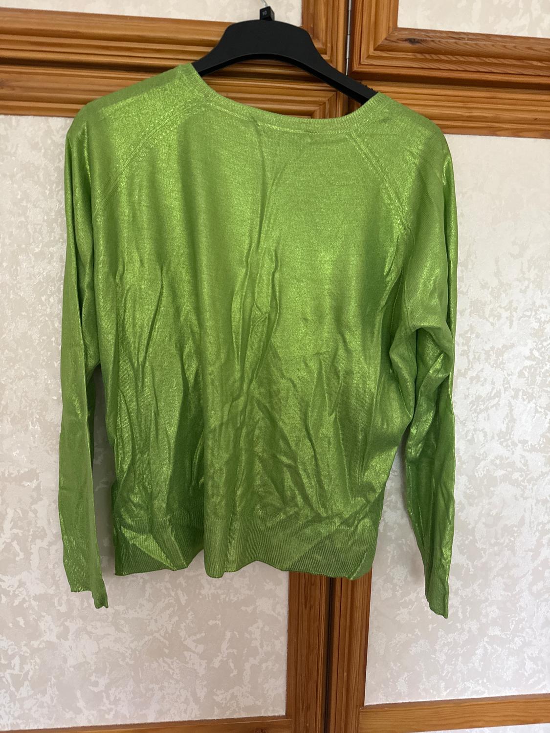 FINE KNIT FOIL SWEATER - Image 3