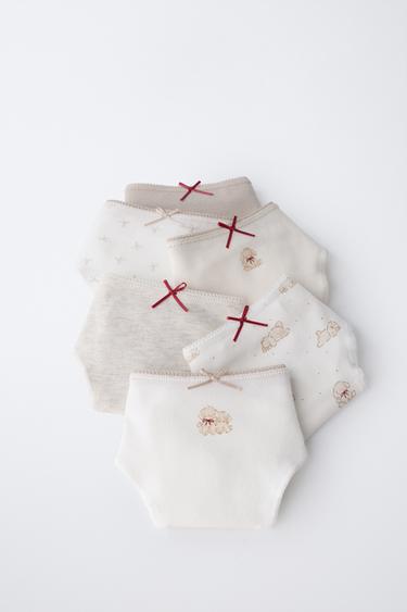 AGES 6-14 / SIX-PACK OF DOG PRINT BRIEFS - camel by Zara - Image 5