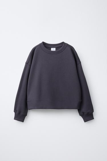 Zara BASIC SWEATSHIRT - Anthracite grey
