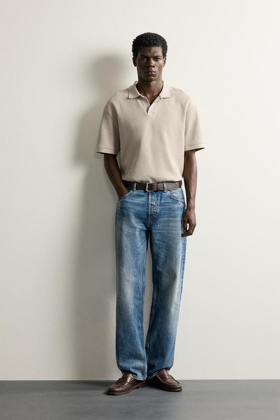 POLO ESTRUCTURA VERTICAL - Tostado de Zara - Imagen 0
