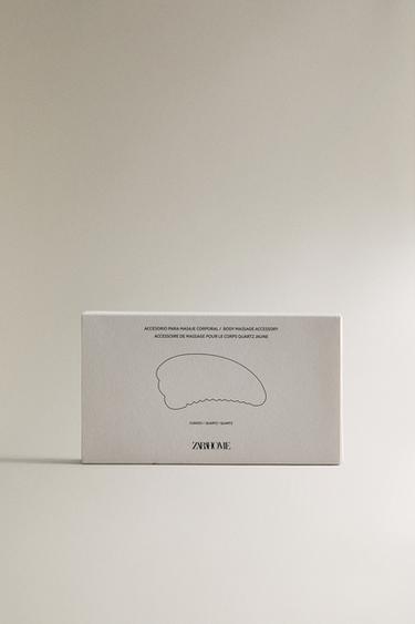 GUA SHA QUARTZ FACE MASSAGER - yellow by Zara - Image 3
