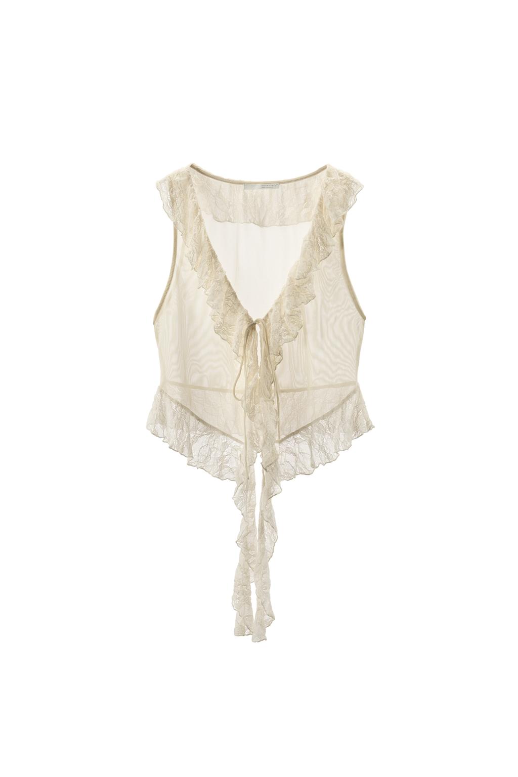 RUFFLED LACE TOP - image 3