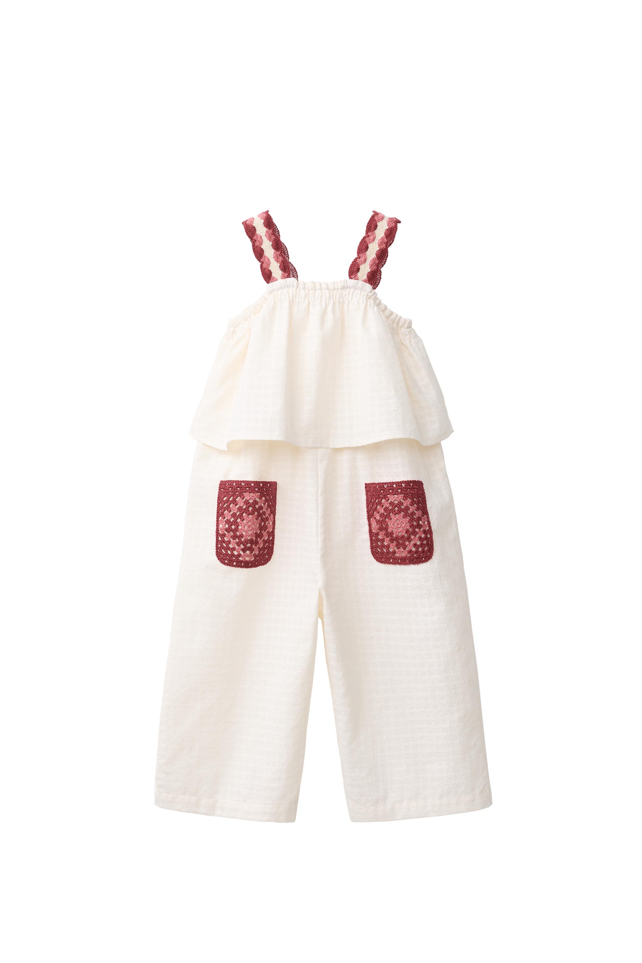 CROCHET POCKET JUMPSUIT - Ecru | ZARA United States