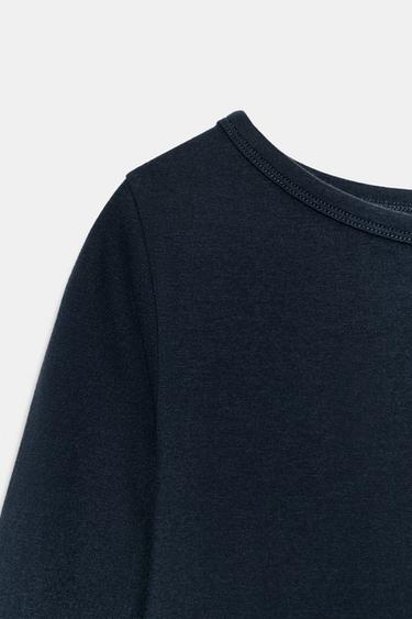 ROBE COURTE COL BATEAU - Bleu marine de Zara - Image 4