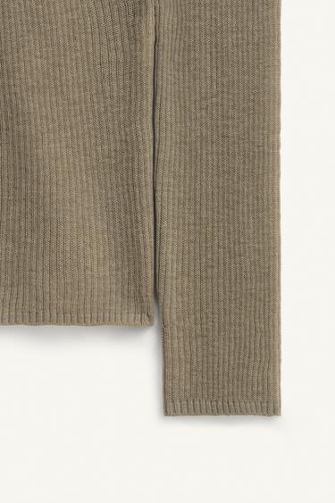 100% WOOL LIMITED EDITION JUMPER - washed green by Zara - Image 7