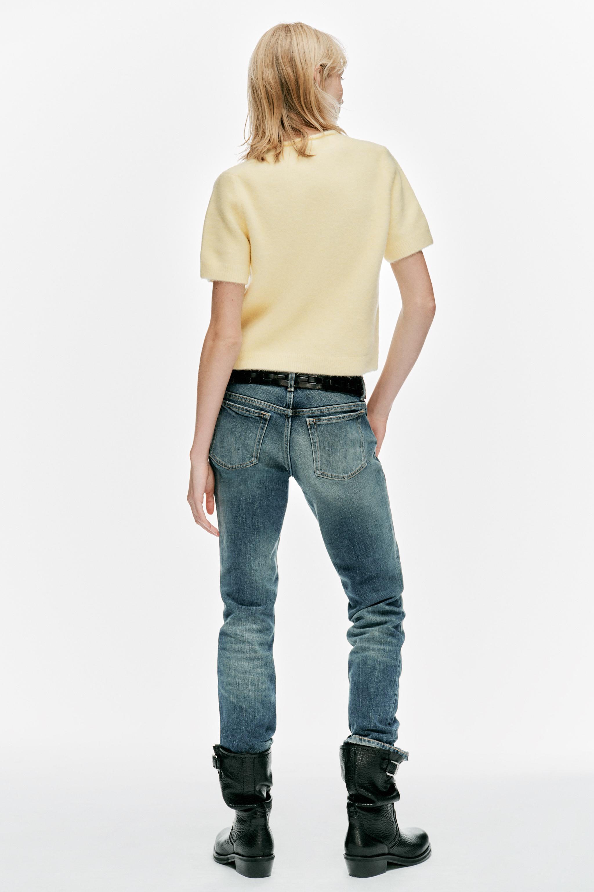 Zara SOFT KISA KOLLU TRİKO KAZAK görsel 4