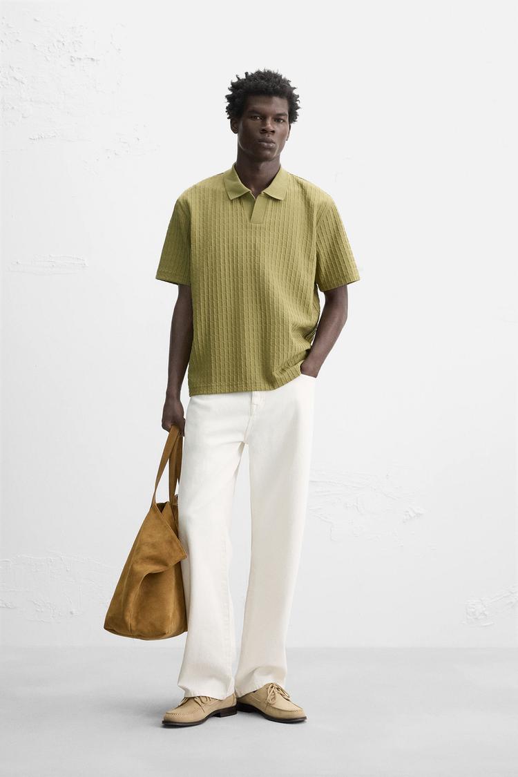 TEXTURED POLO SHIRT - Main Image