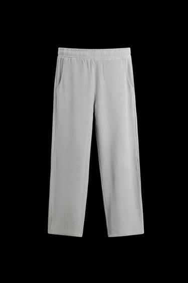 PANTALÓN JOGGER ESTRUCTURA - Gris azul de Zara - Imagen 0