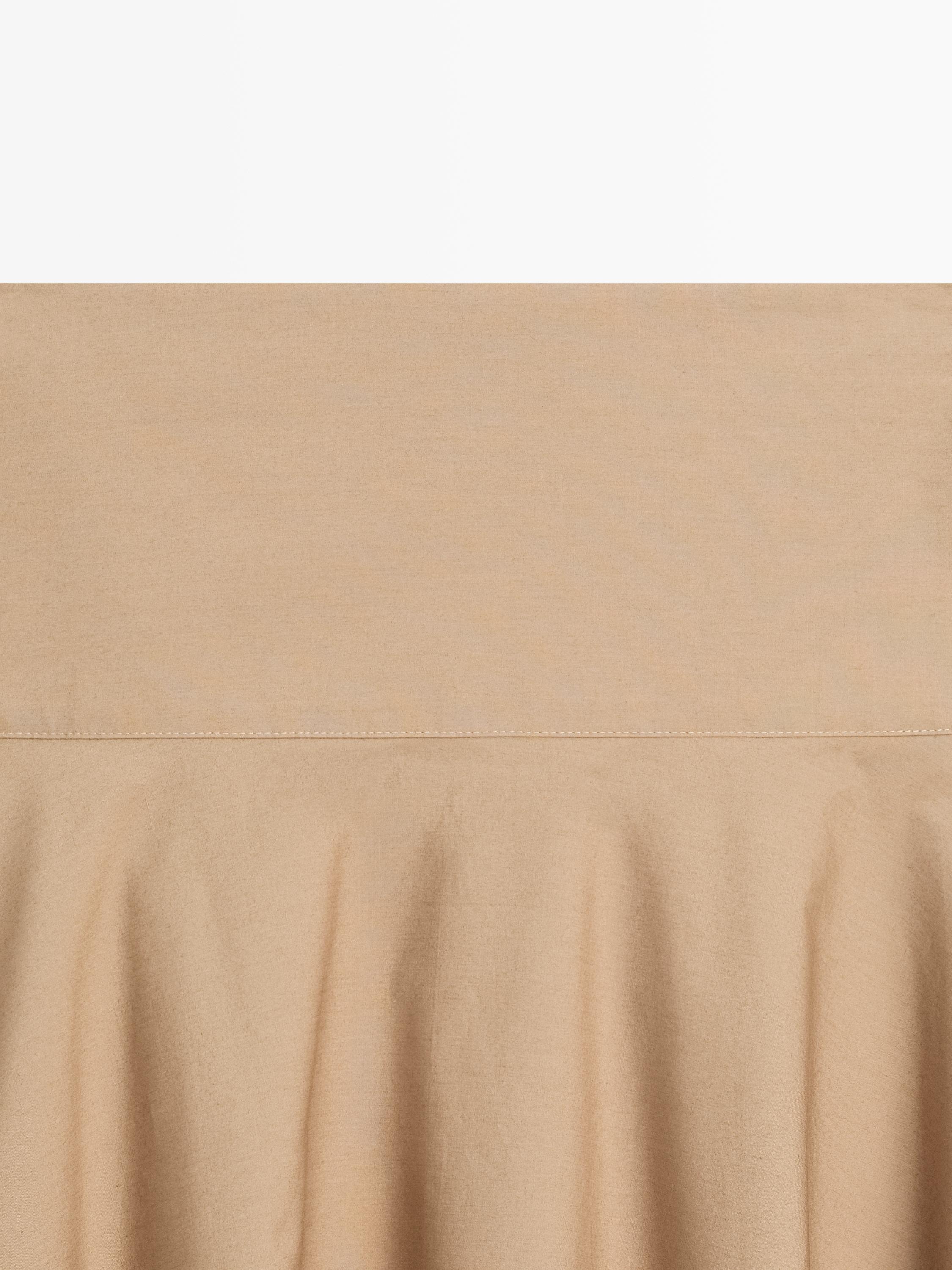 Flounce midi skirt with yoke detail