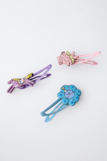 3-PACK OF CIRCUS HAIR CLIPS - Pastel pink by Zara - Image 2