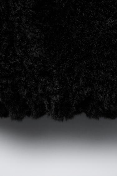 FAUX FUR JACKET - Black by Zara