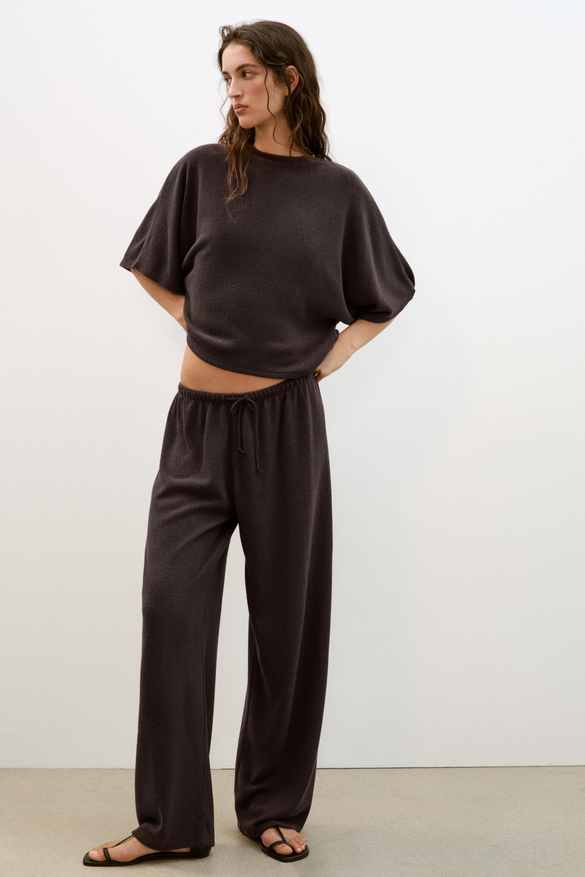 Женские топы Zara RUSTIC SHORT SLEEVE TOP