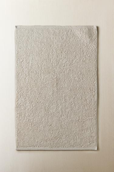 Zara NON-SLIP COTTON BATH MAT - 藍色 / 綠色