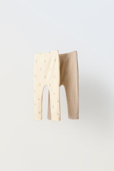 2-PACK OF DUCK LEGGINGS - Ecru by Zara - Image 0
