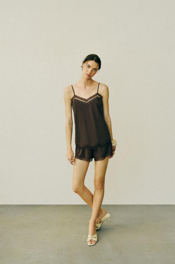 LACE CAMISOLE TOP from Zara - $45.90