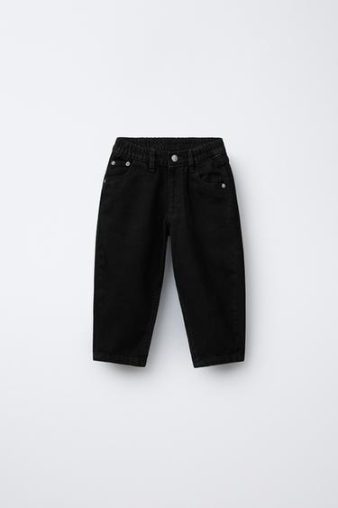 PANTALONI DENIM BAGGY - Nero di Zara