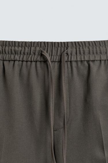 PANTALON JOGGER À TAILLE CONFORTABLE - Vert moyen de Zara - Image 7