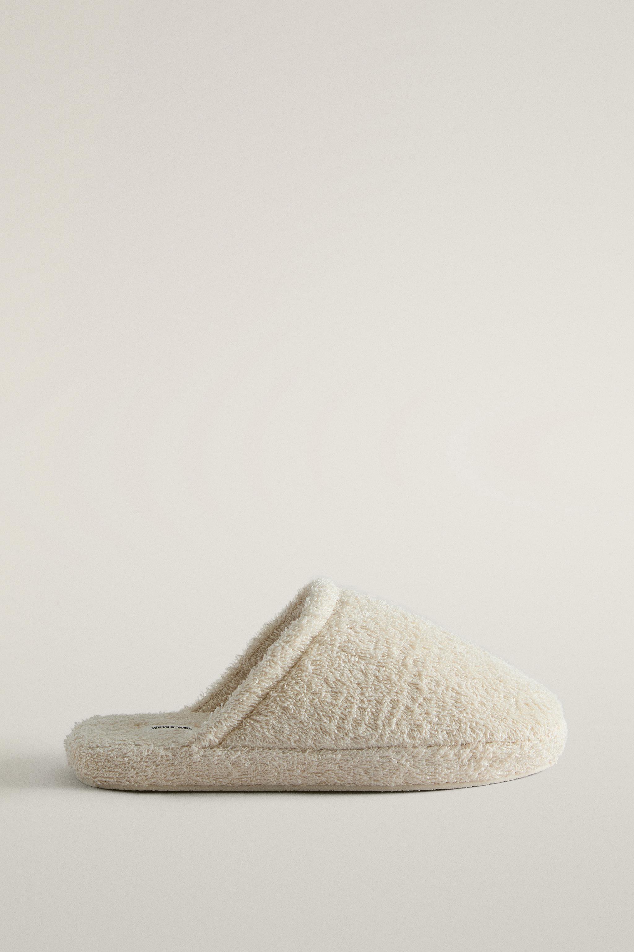 TERRY FLATFORM SLIPPERS