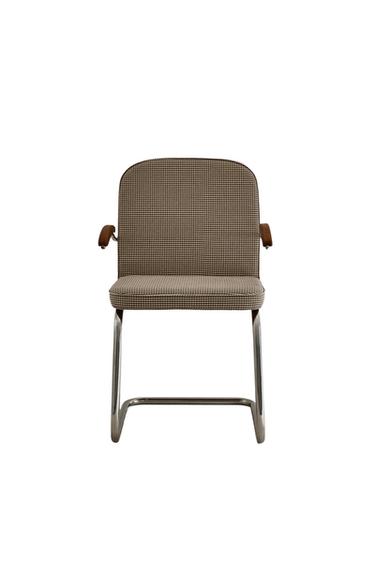 CHILDREN'S VINTAGE CHROME CHAIR - Brown by Zara