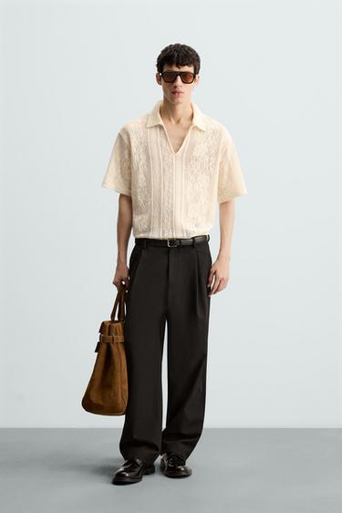 POLO ESTRUTURA JACQUARD - Cru da Zara - Imagem 0