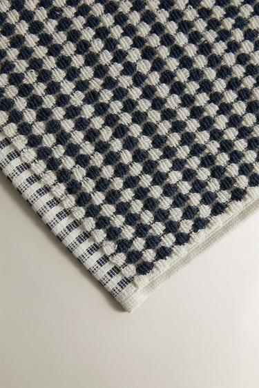 SERVIETTE DE BAIN TEXTURÉE COTON - Bleu marine de Zara - Image 2