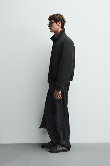 PADDED BOMBER JACKET - Black by Zara - Image 3