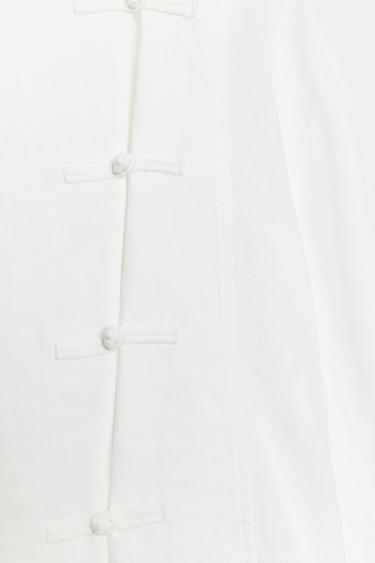 CHEMISE BRANDENBOURGS 100% LIN ZW COLLECTION - Blanc de Zara - Image 6