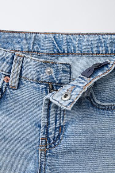 ZARA X BODY GLOVE ® RIPPED STRAIGHT DENIM BERMUDA SHORTS - Light blue by Zara - Image 2