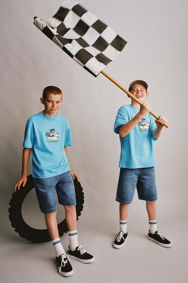 HOT WHEELS ™ MATTEL PRINTED T-SHIRT - Light blue by Zara